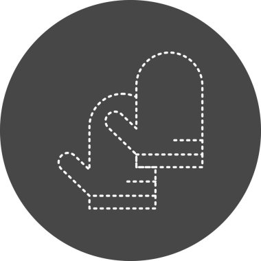 Fırın eldiveni. Web simgesi basit illüstrasyon