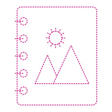 vector illustration of thin modern icon isolated on white background