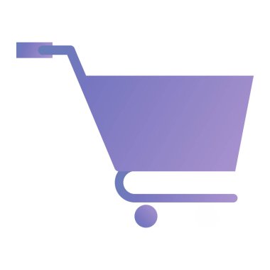 Alışveriş arabası ikonu. vektör illüstrasyonu