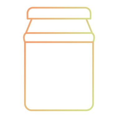 jar of jam icon. outline illustration of honey vector icons for web