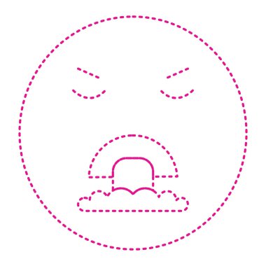 face mask icon isolated on white background