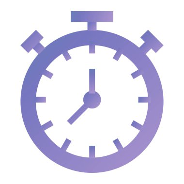 Saat simgesi vektör illüstrasyonu