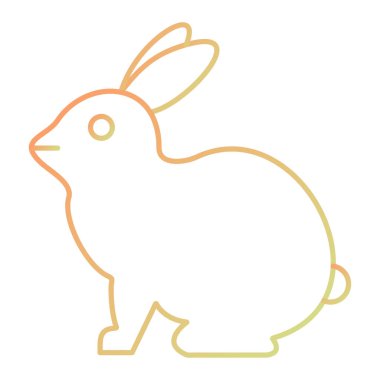 cute little rabbit vector illustration design