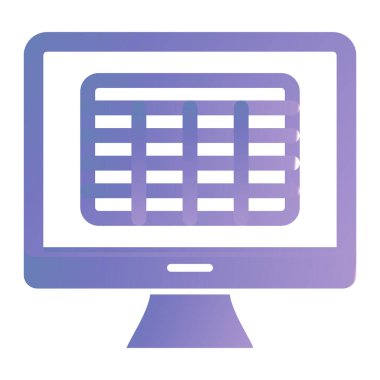 Bilgisayar monitörü. Web simgesi