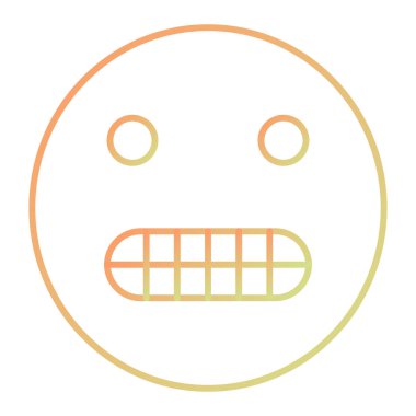 Tek üzgün yüz simgesinin vektör illüstrasyonu