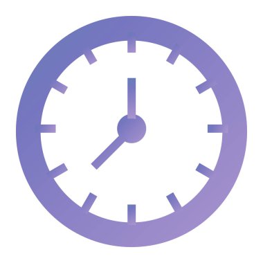 Saat. Web simgesi basit illüstrasyon