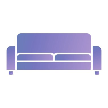 kanepe ikonu vektör illüstrasyonu