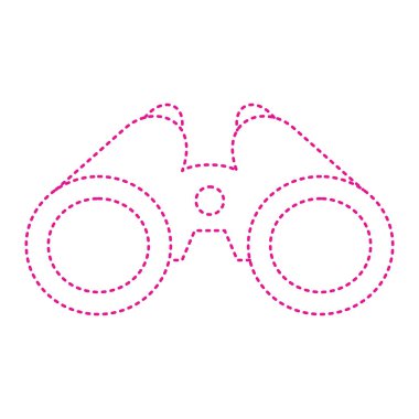 dürbün simgesi. vektör illüstrasyonu