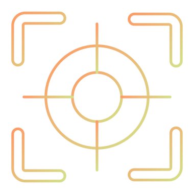 hedef simge vektör illüstrasyonu