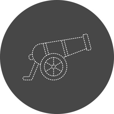Cannon web icon. vector illustration