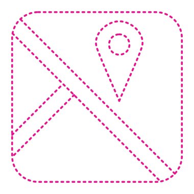 dotted line map of the world. vector illustration.