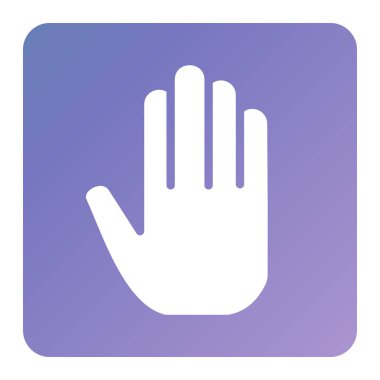 El ikonu. Vektör illüstrasyonu