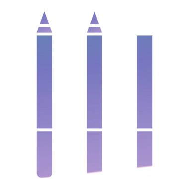 Kalem. Web simgesi basit illüstrasyon