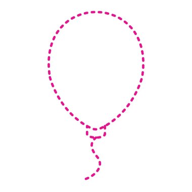 beyaz zemin üzerine pembe balon
