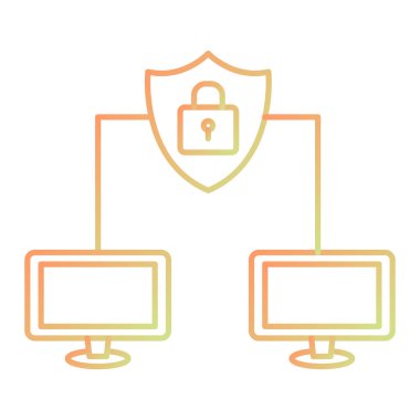 veri güvenliği konsepti simge tasarımı, vektör illüstrasyonu 10 eps grafik.