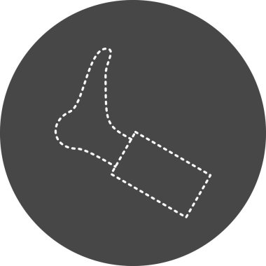 Tek bir simgenin vektör illüstrasyonu