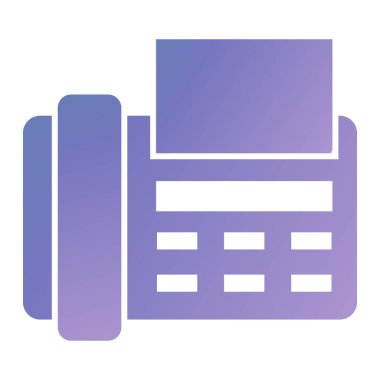 Yazıcı. Web simgesi basit illüstrasyon