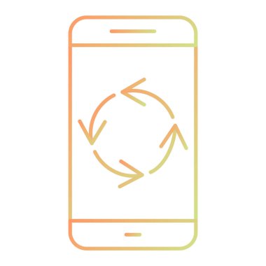vector illustration of mobile apps icon