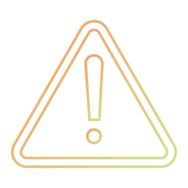 uyarı işareti simgesi, vektör illüstrasyonu