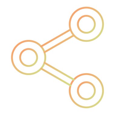 Ortak vektör simgesi. düz tasarım biçimi