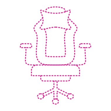 Ofis sandalyesi, vektör illüstrasyonu