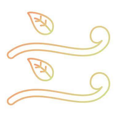 Yaprak simgesinin vektör illüstrasyonu