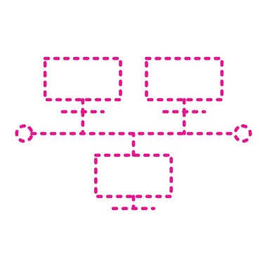 ağ bağlantı vektörü simgesi