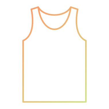 Beyaz arkaplanda t-shirt Vektör simgesi 