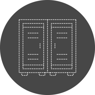 vector illustration of modern Lockers icon