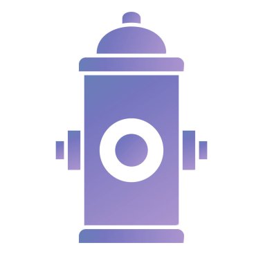 Yangın musluğu simgesi. Web için gaz söndürücü vektör simgelerinin basit bir gösterimi