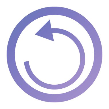 Yenile. Web simgesi basit illüstrasyon