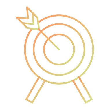 hedef simge vektör illüstrasyonu