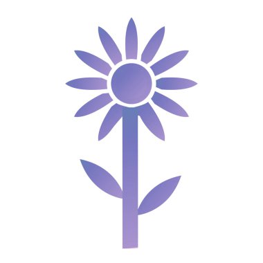 çiçek simgesi vektör illüstrasyonu