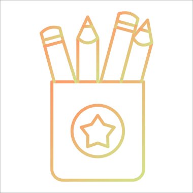 kalem simgesi vektör illüstrasyonu