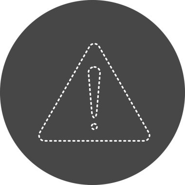 Uyarı simgesinin vektör illüstrasyonu