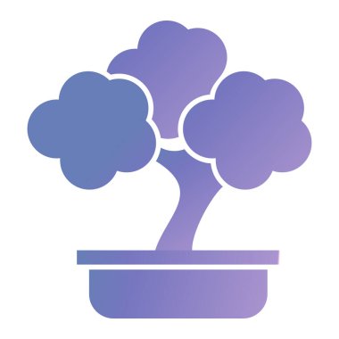 Ağaç. Web simgesi basit illüstrasyon