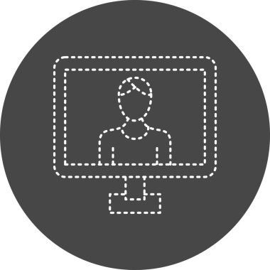 Webinar Vector Glyph Icon Design 