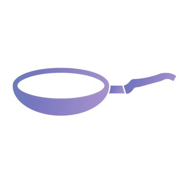 Kızartma tavası. Web için mutfak süzgeç vektör simgelerinin özet çizimi