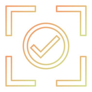 işaret simgesini işaretle, vektör illüstrasyonu