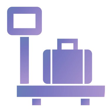 bagaj. Web simgesi basit illüstrasyon