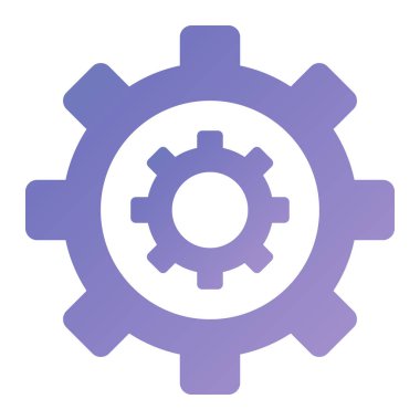 Dişliler. Web simgesi basit tasarım