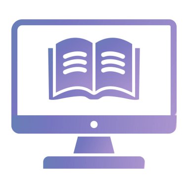 Dizüstü bilgisayar simgesi vektör çizimi