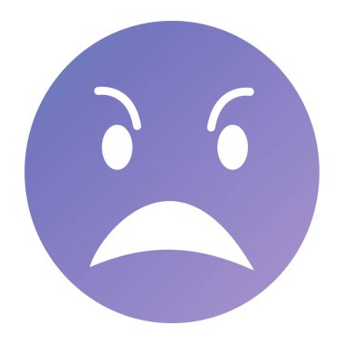 Ağlıyorum. Web simgesi basit illüstrasyon