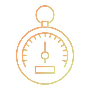 Kronometre simgesi. düz dizayn