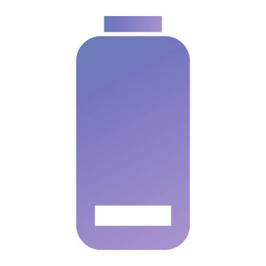 Plastik şişe ikonu. Beyaz arkaplanda izole edilmiş web tasarımı için su sıvısı vektör simgelerinin basit çizimi