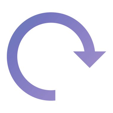 Yenile. Web simgesi basit illüstrasyon