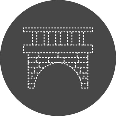 Köprü. Web simgesi vektör illüstrasyonu