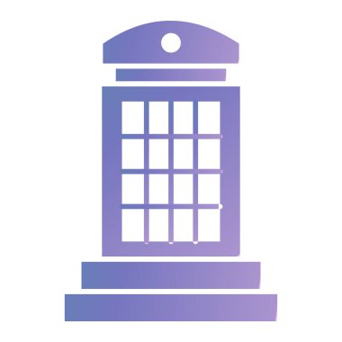 Bina. Web simgesi basit illüstrasyon