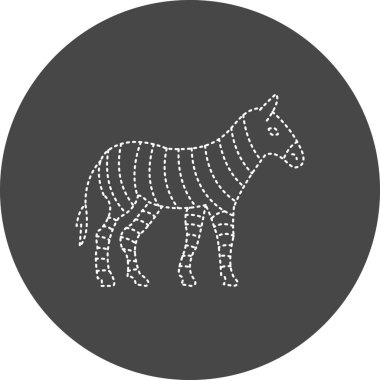 Zebra simgesinin vektör çizimi