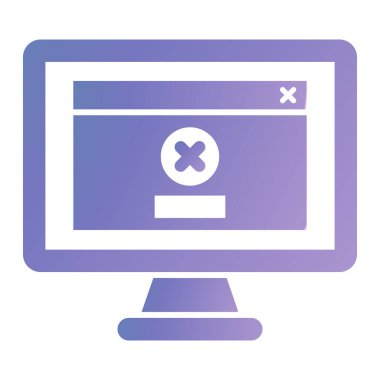 Bilgisayar monitörü. Basit resimleme